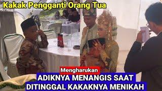 Momen Haru Adik Menangis Ketikan Ditinggal Kakaknya Menikah Pengantin Viral Tamu Undangan Ikut Haru