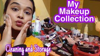 My Makeup Collection + Storage | Mini Reviews | #NoFilterFridays | Niharika Shah