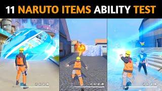 ALL NEW 11 NINJUTSU, KUNAI AND SHURIKEN ABILITY TEST | NARUTO X GARENA FREE FIRE