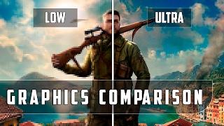 Sniper Elite 4 - PC - Low vs Ultra - Graphics Comparison