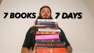 I Attempted to Read 7 Books In 7 Days | Reading Vlog