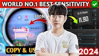 WORLD NO.1 BEST SENSITIVITY  OSAL 3.4 SENSITIVITY 2024 | BGMI | PUBG MOBILE |