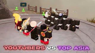 YOUTUBERS VS TOP ZO PLAYERS  (Roblox  ZOぞ Samurai)