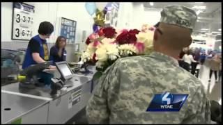 Soldier pulls off ultimate surprise for mom at work