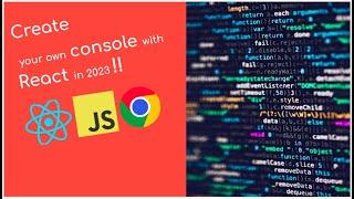 How to Create Your Own  Console with ReactJS | Crash Course | 1 hour | ASMR