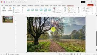 How to change PowerPoint background image transparency