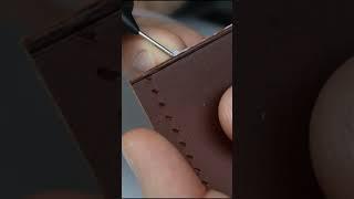 Making money clip wallet  Part 1. Free PDF pattern  #leathercraft #leather #diy #leathergoods ⠀