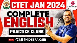 CTET ENGLISH PREVIOUS YEAR QUESTIONS WITH SOLUTION | CTET JAN 2024 English Classes | Deepak Sir