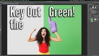 HOW TO Key Out a GREEN Screen in Photoshop - NEW & IMPROVED!