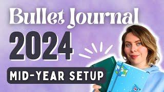 Bullet Journal 2024 en français : Le setup bujo N°2 ! (dans un carnet trop beau) ️‍