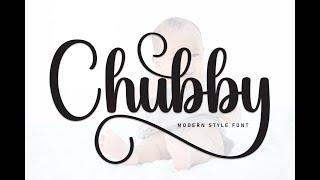 Chubby Font | Font | Free Font | Script Fonts | Font Bundle