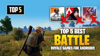 Top 5 Best Battle Royale Games Like PUBG For Android | Battle Royale Games Under 1GB ram
