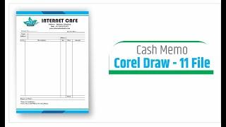 Bill book format in coreldraw || Cash Memo || Corel Draw 2021