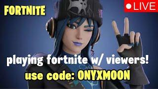 Fortnite live | feel free to join me!! USE CODE: ONYXMOON - chill & cozy stream :) | #ad #fortnite