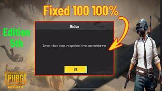 How to Fix PUBG Mobile "Server is Busy" Error in 2025 – 100% Safe & Fast!