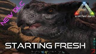 Ark: Scorched Earth | New DLC | Solo Survival Walkthrough | Starting Fresh  | Ep. 1