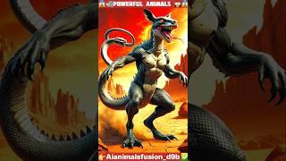 कंगारू VS जहरीला सांप  (Animal's Fusion).#hybrid #animals #ai #trending #shorts