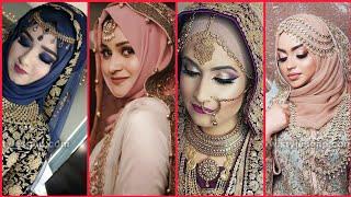 New trend Bridal Hijab Styles  for Barat/ walima/nikah and engagement / bridal hijab tutorial