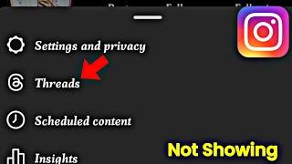 Instagram Threads Option Not Showing Problem | Threads App Instagram