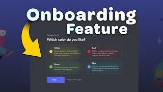 Try This New *ONBOARDING* Feature on your Discord Server