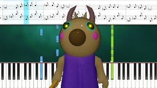 Piggy ROBLOX - Teacher Theme (Piano Tutorial With Sheets)