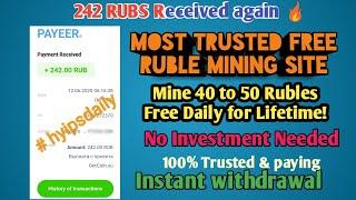 242 RUBS Live proof! Getcoin.su - most Trusted ruble mining site! #hyipsdaily