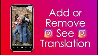 How To Add And Remove 'See Translation' In Instagram Bio | Add And Remove Translate Option Insta Bio