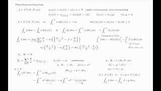 Distribution Function and Higher Moments (p-summability)