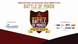 Indian Army Quiz 2023 – Battle of Minds | India's Biggest Inter-School Quiz Competition