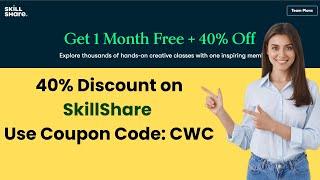 SkillShare Promo codes | Get Highest Discount Using SkillShare Coupon Code