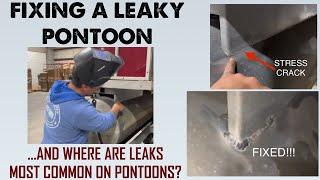 Common Places Pontoons Leak - Leaking Pontoon Fixed!