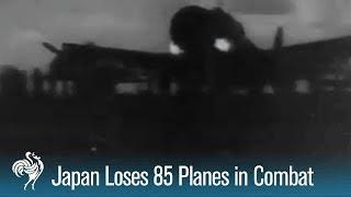 Aerial Combat Footage: Japanese Lose 85 Planes (1944) | War Archives