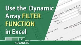 Dynamic Array FILTER Function in Excel by Chris Menard