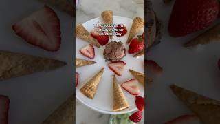  chocolate cones with a special  ingredient