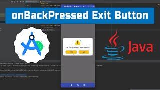 onBackPressed-Custom Alert Dialog-Custom Exit Button method in android studio