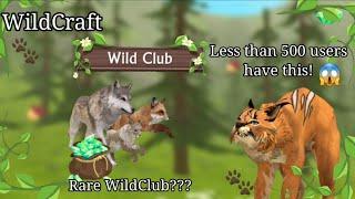 WildCraft: LESS THAN 500 USERS HAVE THIS??? RARE WILDCLUB??? explanation