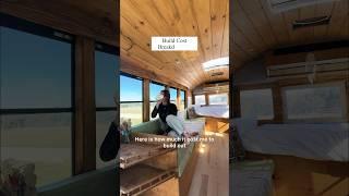 my bus build cost breakdown! #vanlife #skoolie #buslife #tinyhome #build #schoolbus #vanconversion