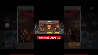 Clan War League | Clan Promoted to Champion 3 in Clash of Clans #shorts #viralshort #gaming