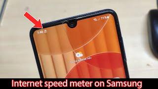 How to show network speed in Samsung A22 M31 M12 F22 S21 S22