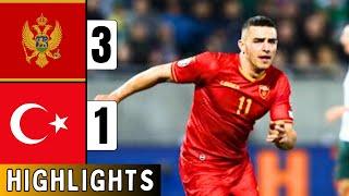 Montenegro Vs Turkey 3-1 | EXTENDED HIGHLIGHTS | UEFA Nations League | Krstovic Hattrick | Türkiye