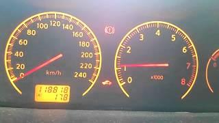 Nissan Primera P12. Отсечка, двигатель 1,8 и ровные холостые.