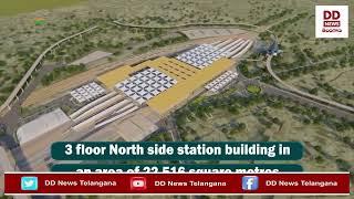 Secunderabad Railway Station development works and station design view | 🟥 DD News Telangana