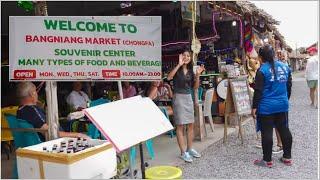 Bang Niang Market Khao Lak 4K walk through Thailand