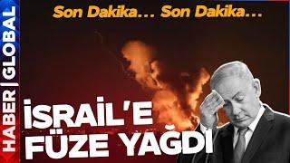 SON DAKİKA! İsrail'e Gece Yarısı Füze Yağdı! Şarapnel Parçaları Tel Aviv'e Düştü