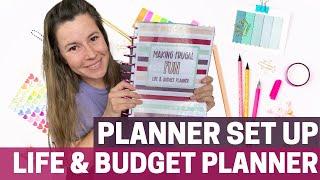 2022 Planner Set Up | Plan with Me | Budget Planner | A4 A5 Happy Planner Printable Planner Ideas