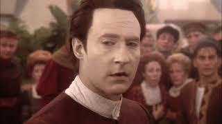 Star Trek:TNG  - Data shows off his ultra human strength to primitive aliens(commander ,Data, )