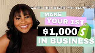 WATCH BEFORE YOU LAUNCH your online business + Get your FIRST 100 SALES w/ Shopify | Troyia Monay