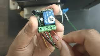 Electronic Lock Connections with 12v Remote Receiver Kit step by step in detail