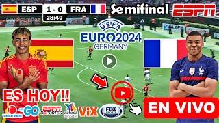 España vs. Francia en vivo, donde ver, a que hora juega España vs Francia Semifinal Eurocopa 2024