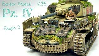 1/35 Border Model PANZER IV .Ausf.H【How to paint TANK MODEL】　#scalemodel #modelpainting